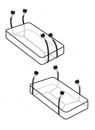 Фиксаторы для кровати WRAPAROUND MATTRESS RESTRAIN - Pipedream - купить с доставкой в Салавате