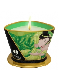 Массажная свеча Exotic Green Tea с ароматом зелёного чая - 170 мл. - Shunga - купить с доставкой в Салавате