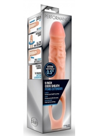 Телесная насадка на пенис 9 Inch Cock Sheath Extender - 22,2 см. - Blush Novelties - в Салавате купить с доставкой