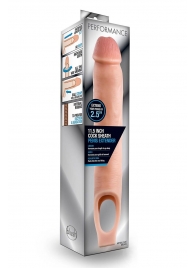 Телесная насадка на пенис 11.5 Inch Cock Sheath Penis Extender - 29,2 см. - Blush Novelties - в Салавате купить с доставкой