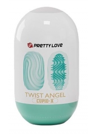 Бирюзовый мастурбатор-яйцо Twist Angel - Baile - в Салавате купить с доставкой