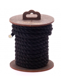 Черная хлопковая веревка для бондажа на катушке - 5 м. - Crazy Handmade - купить с доставкой в Салавате