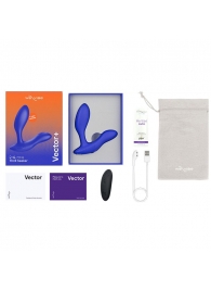 Синий анальный вибратор We-Vibe Vector+ - We-vibe - в Салавате купить с доставкой