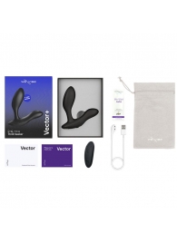 Черный анальный вибратор We-Vibe Vector+ - We-vibe - в Салавате купить с доставкой