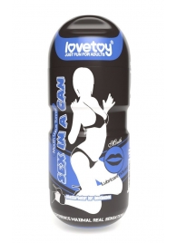 Мастурбатор-ротик с вибрацией Sex In A Can Mouth Lotus Tunnel - Lovetoy - в Салавате купить с доставкой