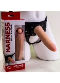 Страпон Харнесс из трусиков и насадки-фаллоса - 17,5 см. - LOVETOY (А-Полимер) - купить с доставкой в Салавате