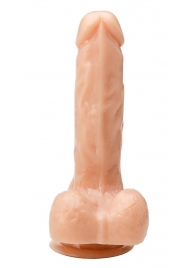 Телесный реалистичный фаллоимитатор - 18 см. - Devi купить с доставкой в интернет-магазине Orgasmix в Салавате Телесный реалистичный фаллоимитатор - 18 см. - Devi
