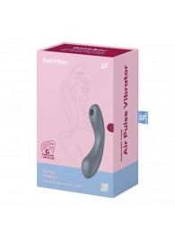 Серый вибромассажер с вакуумной стимуляцией Curvy Trinity 1 - Satisfyer