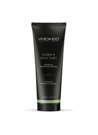 Массажный легкий крем WICKED Sage plus Sea Salt - 120 мл. - Wicked - купить с доставкой в Салавате