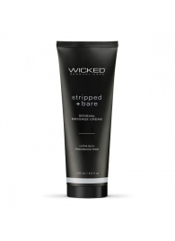 Массажный легкий крем WICKED Stripped plus Bare - 120 мл. - Wicked - купить с доставкой в Салавате