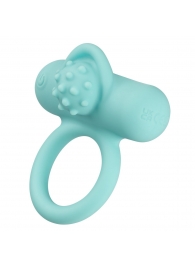 Аквамариновое эрекционное виброкольцо Silicone Rechargeable Nubby Lover’s Delight - California Exotic Novelties - в Салавате купить с доставкой