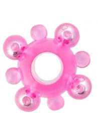 Эрекционное кольцо c бусинками - Toyfa Basic - в Салавате купить с доставкой