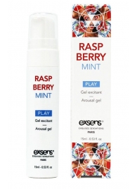 Возбуждающий гель Raspberry Mint с ароматом малины и мяты - 15 мл. - Exsens - купить с доставкой в Салавате