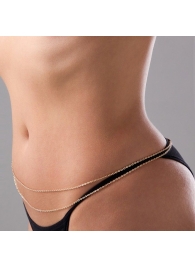 Стильная двойная золотистая цепочка на талию - Сима-Ленд купить с доставкой