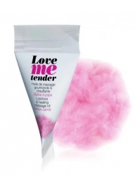 Съедобное согревающее массажное масло Love Me Tender Cotton Candy с ароматом сладкой ваты - 10 мл. - Love to Love - купить с доставкой в Салавате