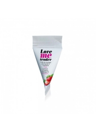 Съедобное согревающее массажное масло Love Me Tender Strawberry с ароматом клубники - 10 мл. - Love to Love - купить с доставкой в Салавате