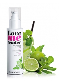 Съедобное согревающее массажное масло Love Me Tender Mojito с ароматом мохито - 100 мл. - Love to Love - купить с доставкой в Салавате