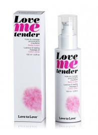Съедобное согревающее массажное масло Love Me Tender Cotton Candy с ароматом сладкой ваты - 100 мл. - Love to Love - купить с доставкой в Салавате