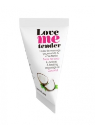 Съедобное согревающее массажное масло Love Me Tender Cocos с ароматом кокоса - 10 мл. - Love to Love - купить с доставкой в Салавате