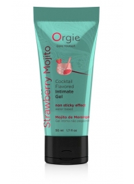 Съедобный интимный гель Orgie Lube Tube Cocktail Strawberry Mojito - 50 мл. - ORGIE - купить с доставкой в Салавате