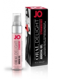 Клубничный лубрикант для оральных ласк Oral Delight Strawberry Sensation - 30 мл. - System JO - купить с доставкой в Салавате