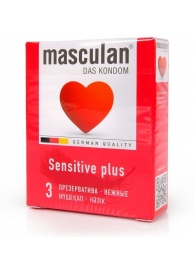 Презервативы Masculan Sensitive plus - 3 шт. - Masculan - купить с доставкой в Салавате