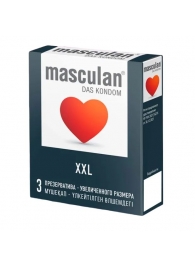 Презервативы увеличенного размера Masculan XXL - 3 шт. - Masculan - купить с доставкой в Салавате