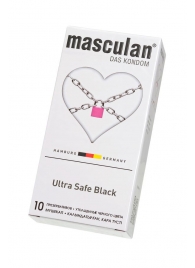 Ультрапрочные презервативы Masculan Ultra Safe Black - 10 шт. - Masculan - купить с доставкой в Салавате