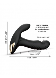 Черный вибромассажер простаты Multi P-Joy с 3 моторами - Dorcel - в Салавате купить с доставкой