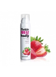 Массажная хрустящая пенка Tickle My Body Strawberry с ароматом клубники - 150 мл. - Love to Love - купить с доставкой в Салавате
