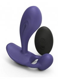 Темно-синий вибромассажер Witty P G Vibrator with Remote Control - Love to Love - в Салавате купить с доставкой