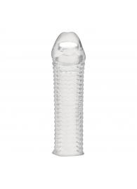 Текстурированная насадка на пенис Clear Textured Penis Enhancing Sleeve Extension - 16,5 см. - BlueLine - в Салавате купить с доставкой