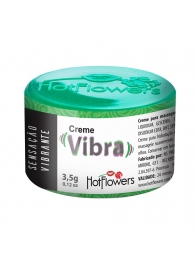 Возбуждающий крем Vibra с эффектом вибрации - 3,5 гр. - HotFlowers - купить с доставкой в Салавате