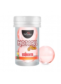 Лубрикант на масляной основе Hot Ball Plus с разогревающим эффектом (2 шарика по 3 гр.) - HotFlowers - купить с доставкой в Салавате