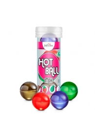 Ароматизированный лубрикант Hot Ball Mix на масляной основе (4 шарика по 3 гр.) - HotFlowers - купить с доставкой в Салавате