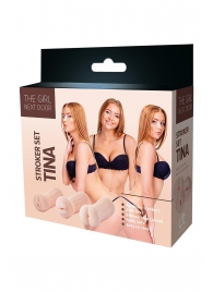 Набор из 3 мастурбаторов The Girl Next Door Tina - Dream Toys - в Салавате купить с доставкой