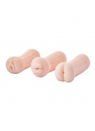 Набор из 3 мастурбаторов The Girl Next Door Tina - Dream Toys - в Салавате купить с доставкой