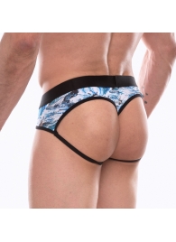 Мужские трусы-стринги с принтом в виде китов в волнах - Don Moris купить с доставкой Мужские трусы-стринги с принтом в виде китов в волнах - Don Moris купить с доставкой