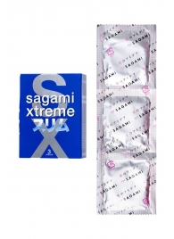 Розовые презервативы Sagami Xtreme FEEL FIT 3D - 3 шт. - Sagami - купить с доставкой в Салавате