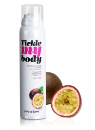 Массажная хрустящая пенка Tickle my body с ароматом маракуйи - 150 мл. - Love to Love - купить с доставкой в Салавате