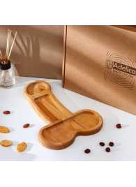 Деревянное блюдо для подачи в форме члена (32,5 х 20 х 1,7 см) - Сима-Ленд - купить с доставкой в Салавате