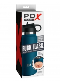 Мастурбатор-вагина в синей колбе F*ck Flask - Pipedream - в Салавате купить с доставкой