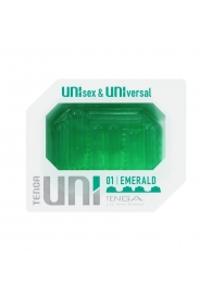 Зеленый мастурбатор-стимулятор Tenga Uni Emerald - Tenga - в Салавате купить с доставкой