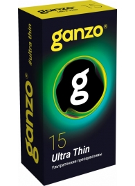 Прозрачные ультратонкие презервативы Ganzo Ultra thin - 15 шт. - Ganzo - купить с доставкой в Салавате