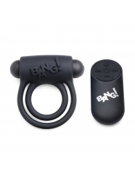 Черное эрекционное виброкольцо 28X Remote Control Vibrating Cock Ring   Bullet - XR Brands - в Салавате купить с доставкой