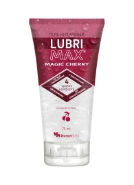 Интимный гель-смазка на водной основе Lubrimax Magic Cherry - 75 мл. - ИнтелБИО - купить с доставкой в Салавате