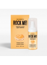 Жидкий вибратор Nuei Rock Me! с ароматом печенья и сливок - 20 мл. - Nuei cosmetics - купить с доставкой в Салавате