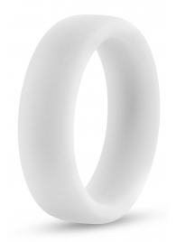 Белое люминесцентное эрекционное кольцо Silicone Glo Cock Ring - Blush Novelties - в Салавате купить с доставкой