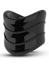 Черное эрекционное кольцо на мошонку Beef Ball Stretcher Snug X Long - Blush Novelties - в Салавате купить с доставкой