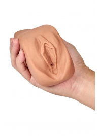 Маструбатор-вагина с вибрацией Soft   Wet Renata Realistic Tan Masturbator - Blush Novelties - в Салавате купить с доставкой